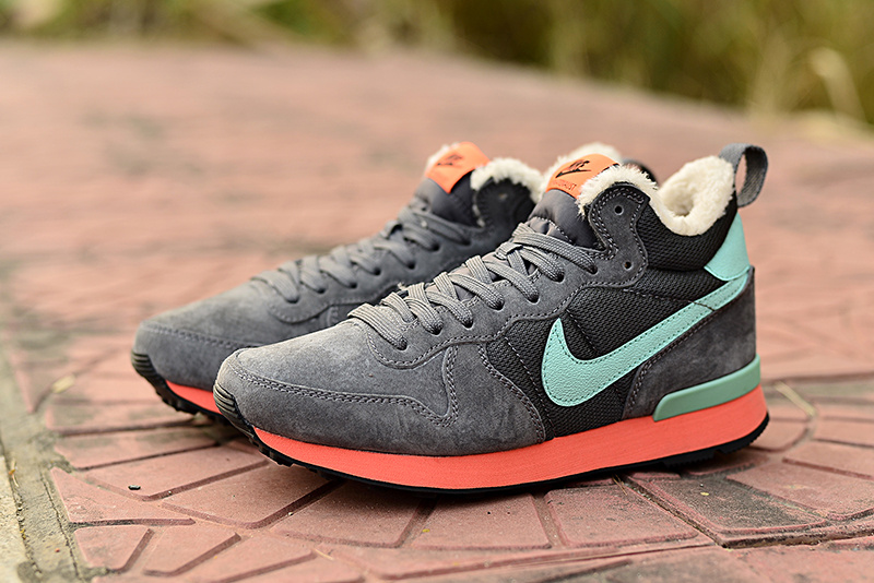 Women Nike 2015 Archive Wool Grey Blue Orange Shoes - Click Image to Close