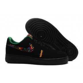 Women Nike Air Force 1 Low Black Colorful Shoes - Click Image to Close