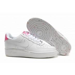 Women Nike Air Force 1 Low White Pink Shoes