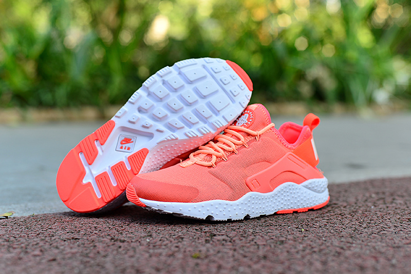 Women Nike Air Huarache 3 Orange White Shoes