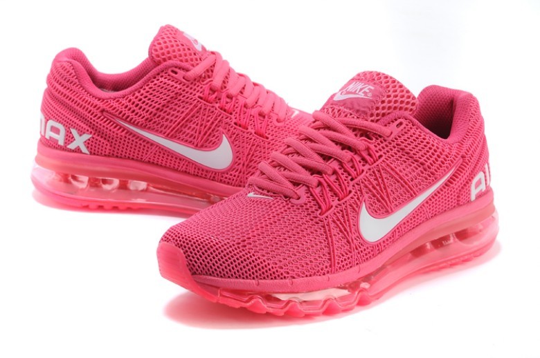 Women Nike Air Max 2013 All Pink Shoes - Click Image to Close