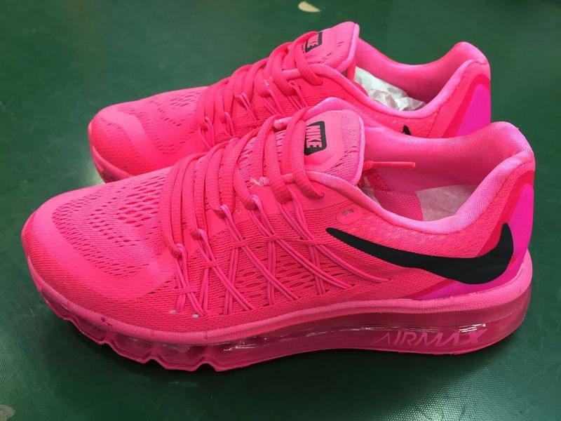 Women Nike Air Max 2015 All Red Shoes - Click Image to Close