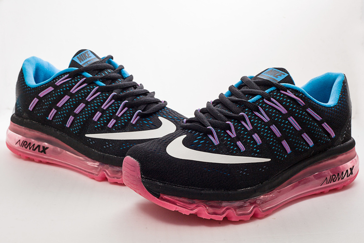 Women Nike Air Max 2016 Black Pink Shoes - Click Image to Close