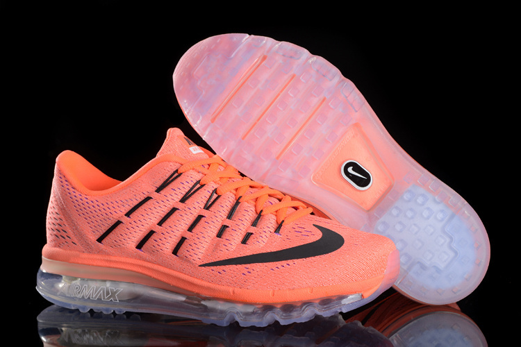 Women Nike Air Max 2016 Orange Black Shoes - Click Image to Close