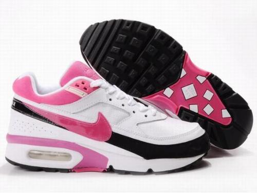 Women Nike Air Max BW White Pink Black Shoes - Click Image to Close