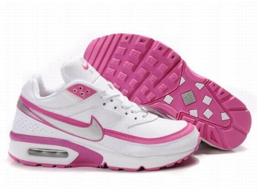 Women Nike Air Max BW White Pink Shoes - Click Image to Close