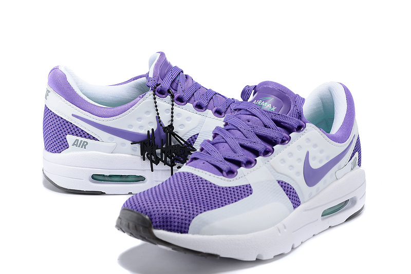 Women Nike Air Max Zero 87 II Purple White Shoes - Click Image to Close