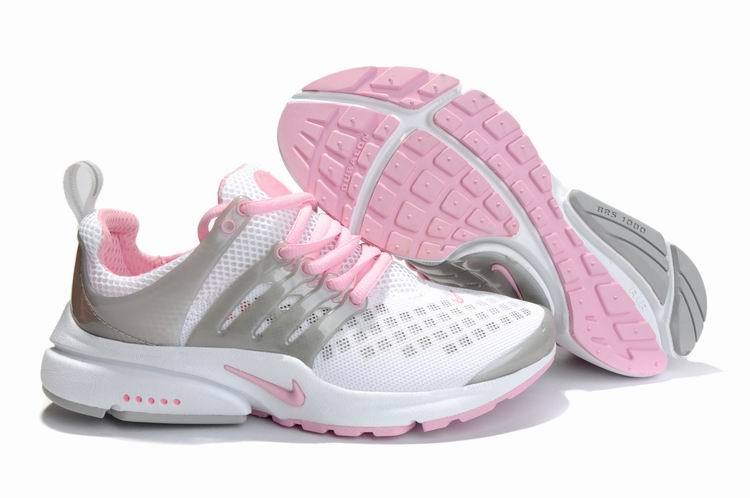 Women Nike Air Presto 2 Carve White Grey Pink Sport Shoes With Holes
