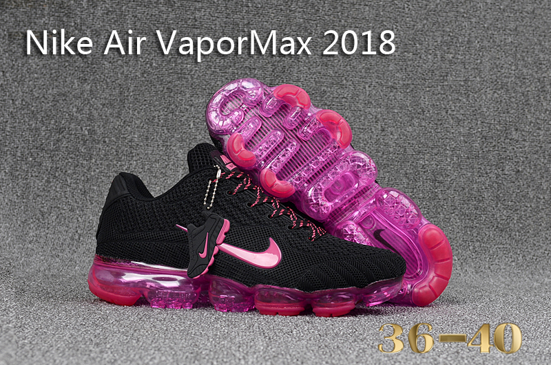 Women Nike Air VaporMax 2018 Black Red Shoes