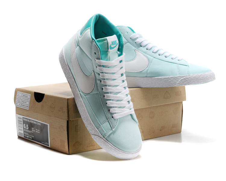 Women Nike Blazer 1 High Light Green Cavans Shoes