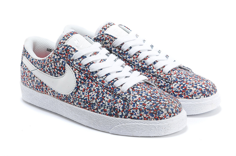 Women Nike Blazer 1 Low Flower Print Shoes - Click Image to Close