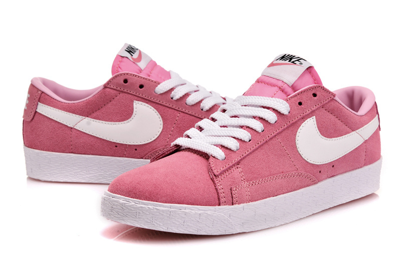 Women Nike Blazer 1 Low Pink White Shoes
