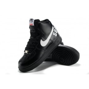 Women Nike Dunk High Black White Shoes - Click Image to Close