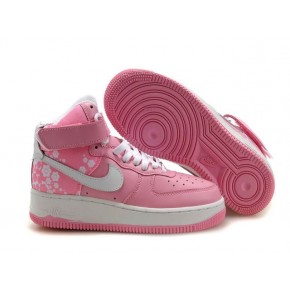 Women Nike Dunk High Pink White Shoes - Click Image to Close