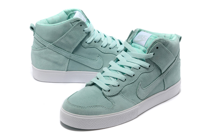 Women Nike Dunk SB Moon Green Shoes - Click Image to Close