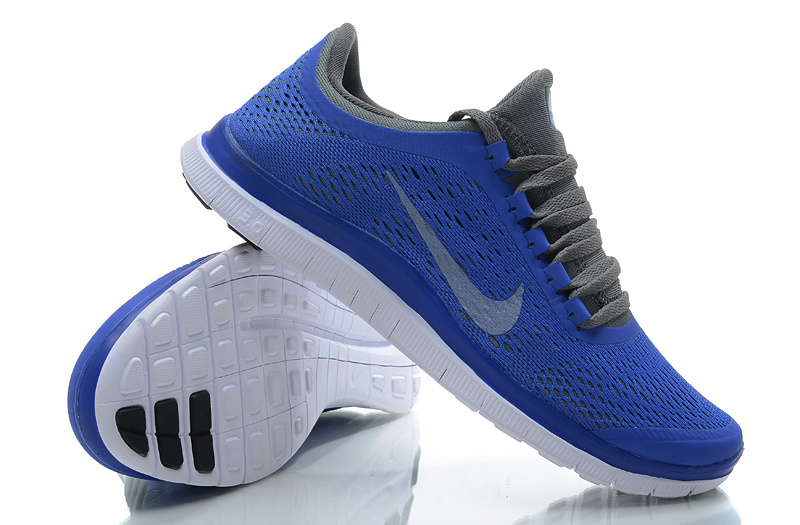 Women Nike Free 3.0 V5 Blue Black Running Shoes