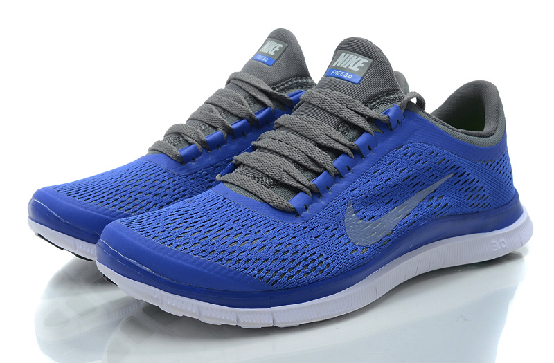 Women Nike Free 3.0 V5 Blue Black Running Shoes