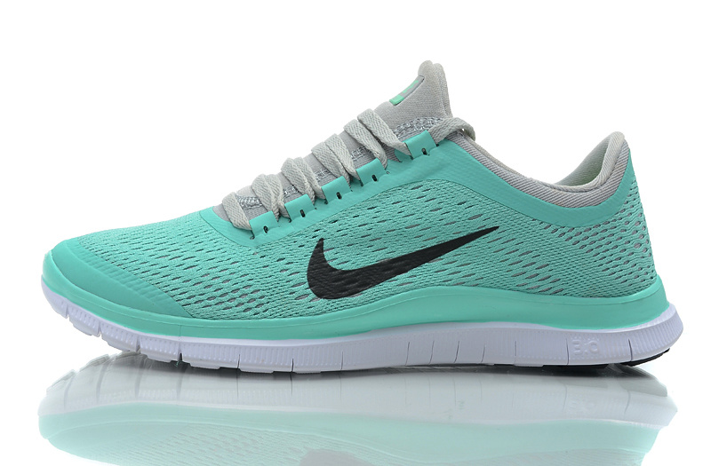 Women Nike Free 3.0 V5 Green Grey Running Shoes