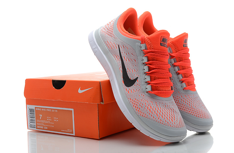 nike shoes grey and orange