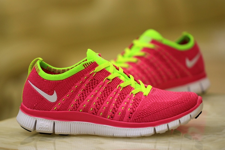 Women Nike Free 5.0 Flyknit Red Volt Shoes