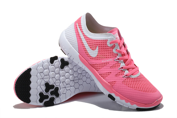 Women Nike Free Trainer 3.0 V3 Pink White Running Shoes - Click Image to Close