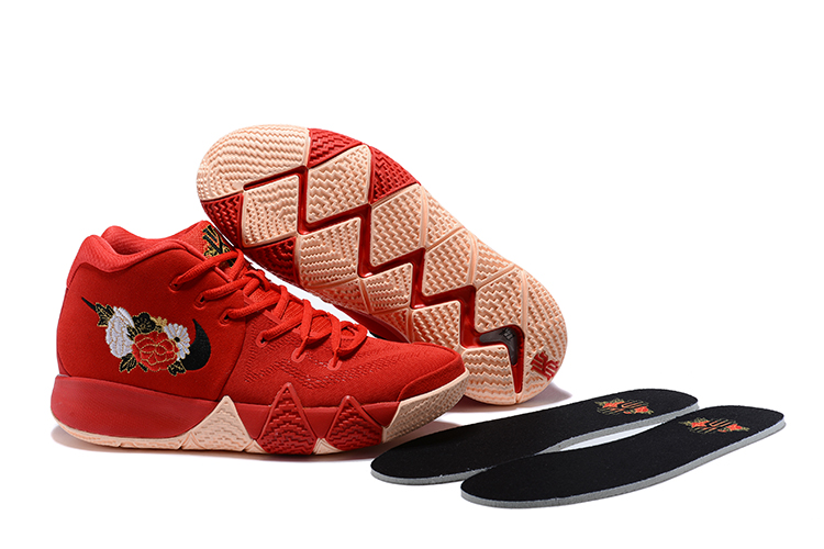 Women Nike Kyrie 4 Chinese Red Shoes