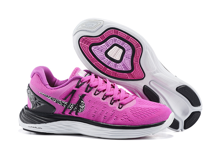 Women Nike Lunareclipes Pink Black White Running Shoes
