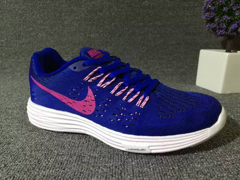 Women Nike Lunartempo 21 Blue Pink White Shoes