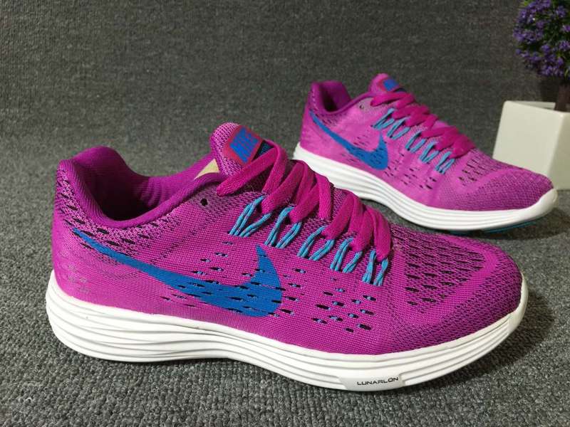 Women Nike Lunartempo 21 Purple Blue White Shoes - Click Image to Close