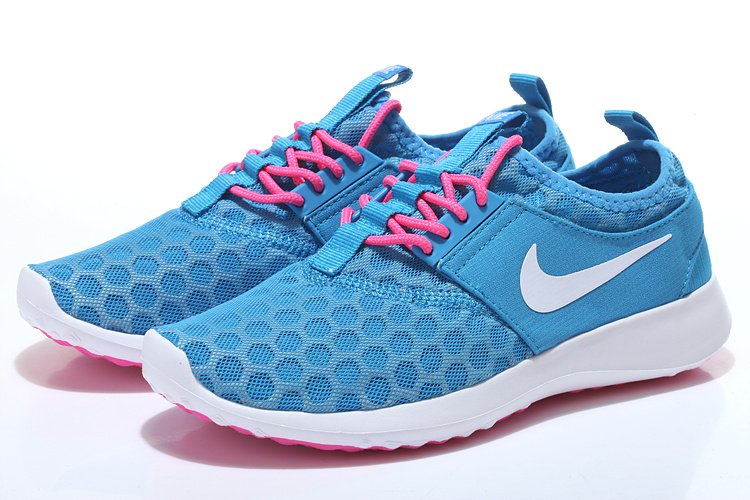 Women Nike Roshe Run Jade White Peach Shoes - Click Image to Close