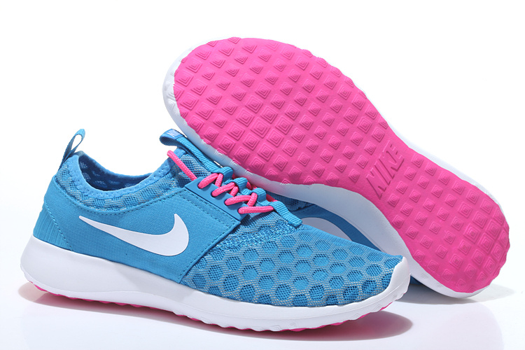 Women Nike Roshe Run Jade White Peach Shoes - Click Image to Close