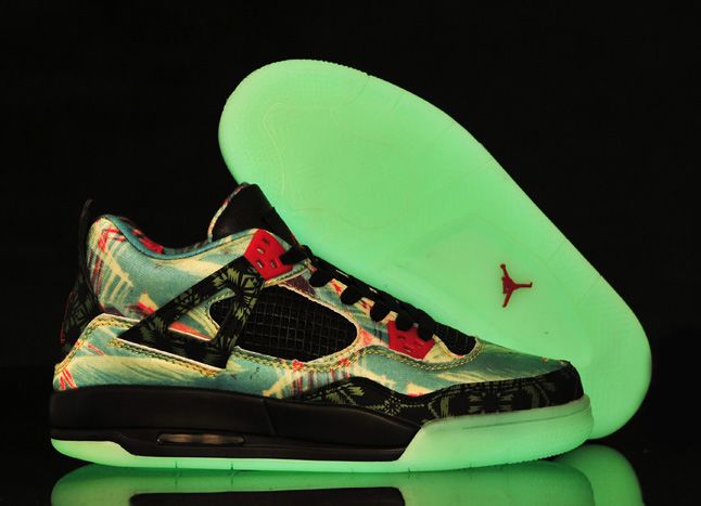 Womens Air Jordan 4 Maple Glow in the Dark Sole - Click Image to Close