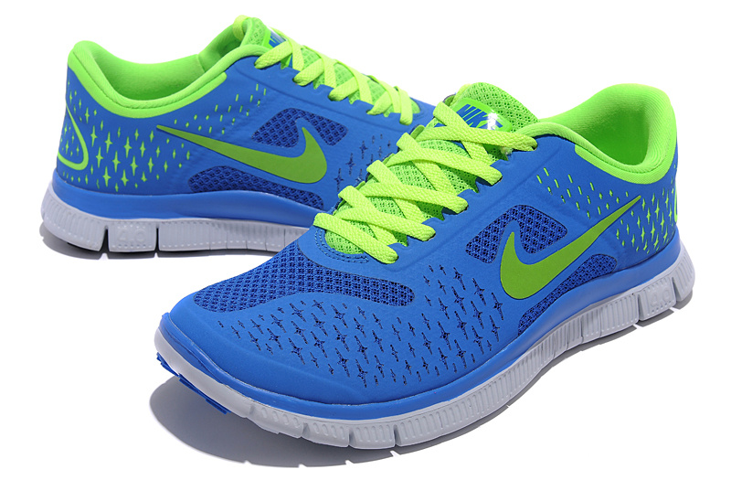 nike shoes blue green