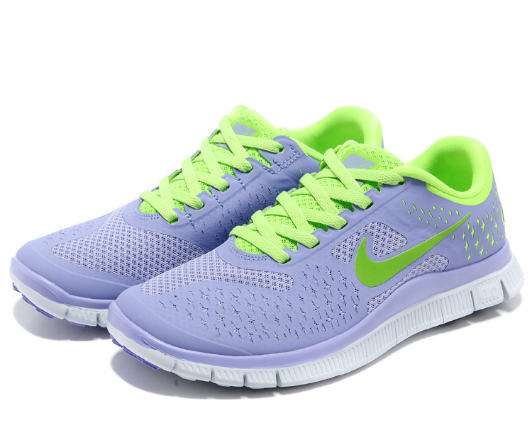 Women Nike Free Run 4.0 V2 Grey Green Shoes