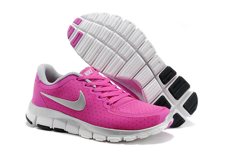 Womens Nike Free 5.0 V4 Pink White Shoes