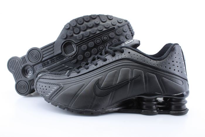 Women Shox R4 Shoes All Black