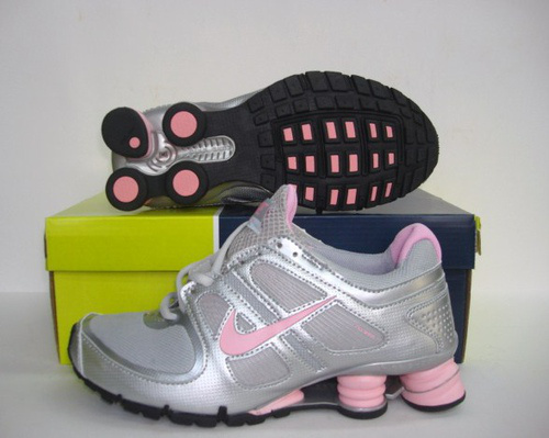 Women Shox Turbo Grey Silver Pink - Click Image to Close