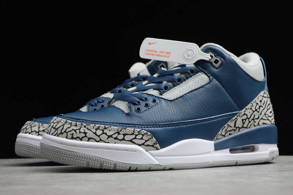 air jordan 3 midnight navy cement grey white shoes