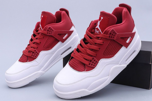 air jordan 4 red velvet red wine white shoes