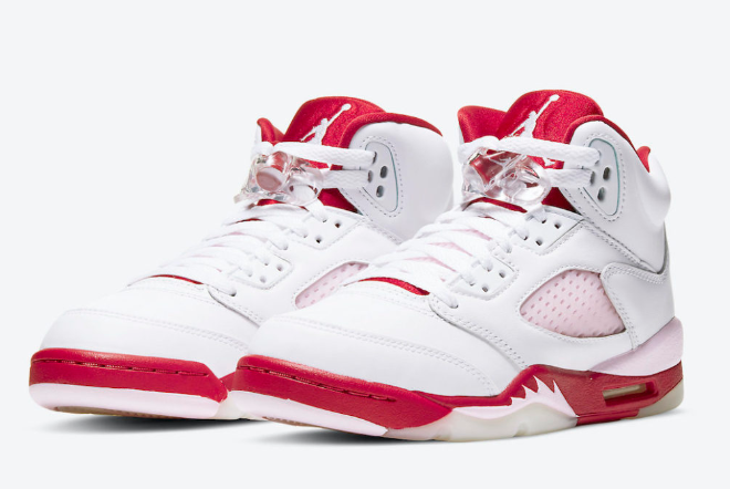air jordan 5 pink foam white pink foam gym red shoes - Click Image to Close