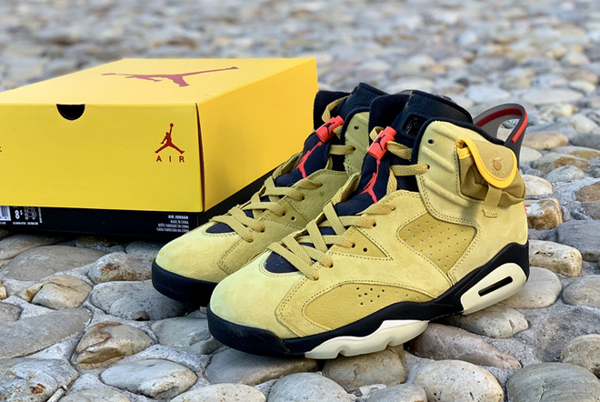 air jordan 6 yellow cactus jack shoes