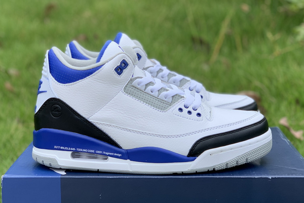 fragment x air jordan 3 white royal blue black shoes - Click Image to Close