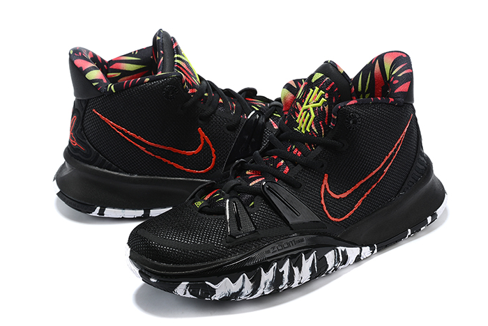 nike kyrie 7 bhm black red white shoes
