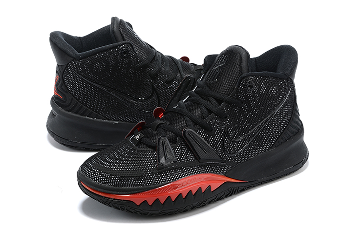 nike kyrie 7 black red basketball shoes