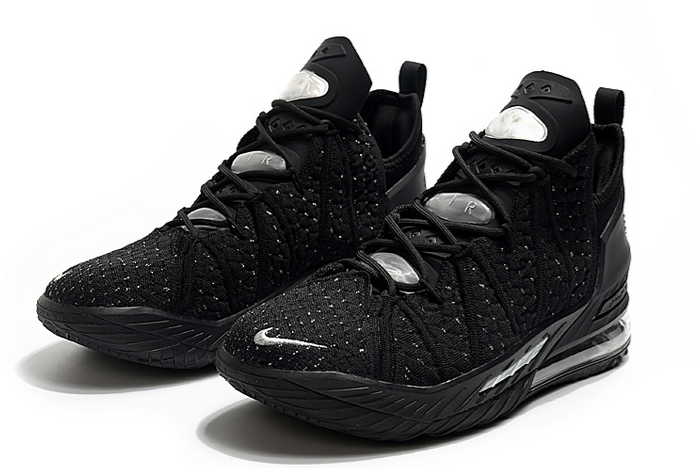 nike lebron 18 black silver shoes - Click Image to Close