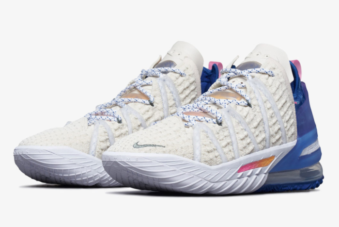 nike lebron 18 los angeles by day shoes - Click Image to Close