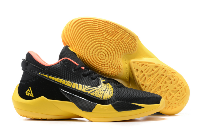 nike zoom freak 2 black yellow pink shoes