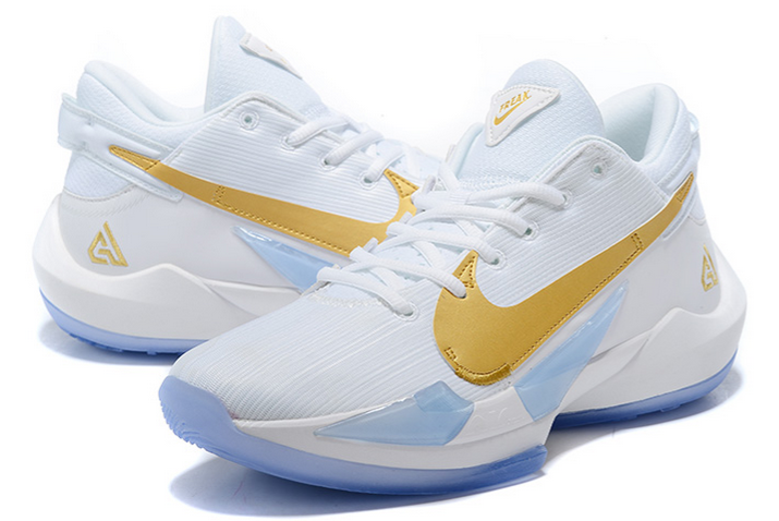 nike zoom freak 2 white metallic gold shoes - Click Image to Close