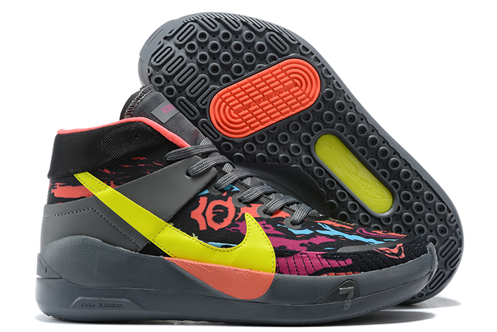 nike zoom kd 13 black pink yellow purple basketball shoes - Click Image to Close