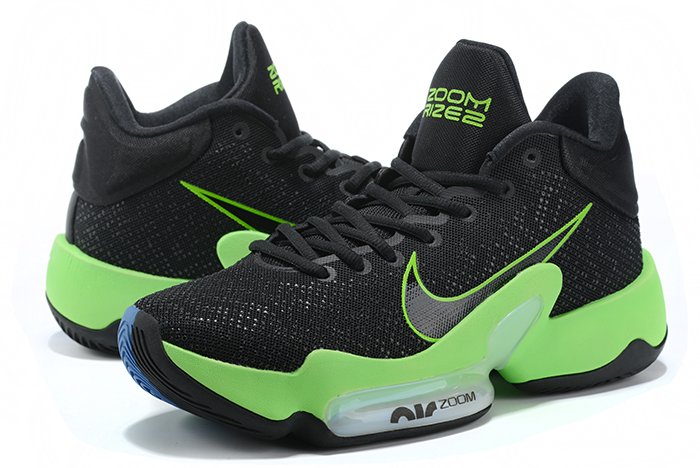 nike zoom rize 2 black valerian blue lime blast shoes